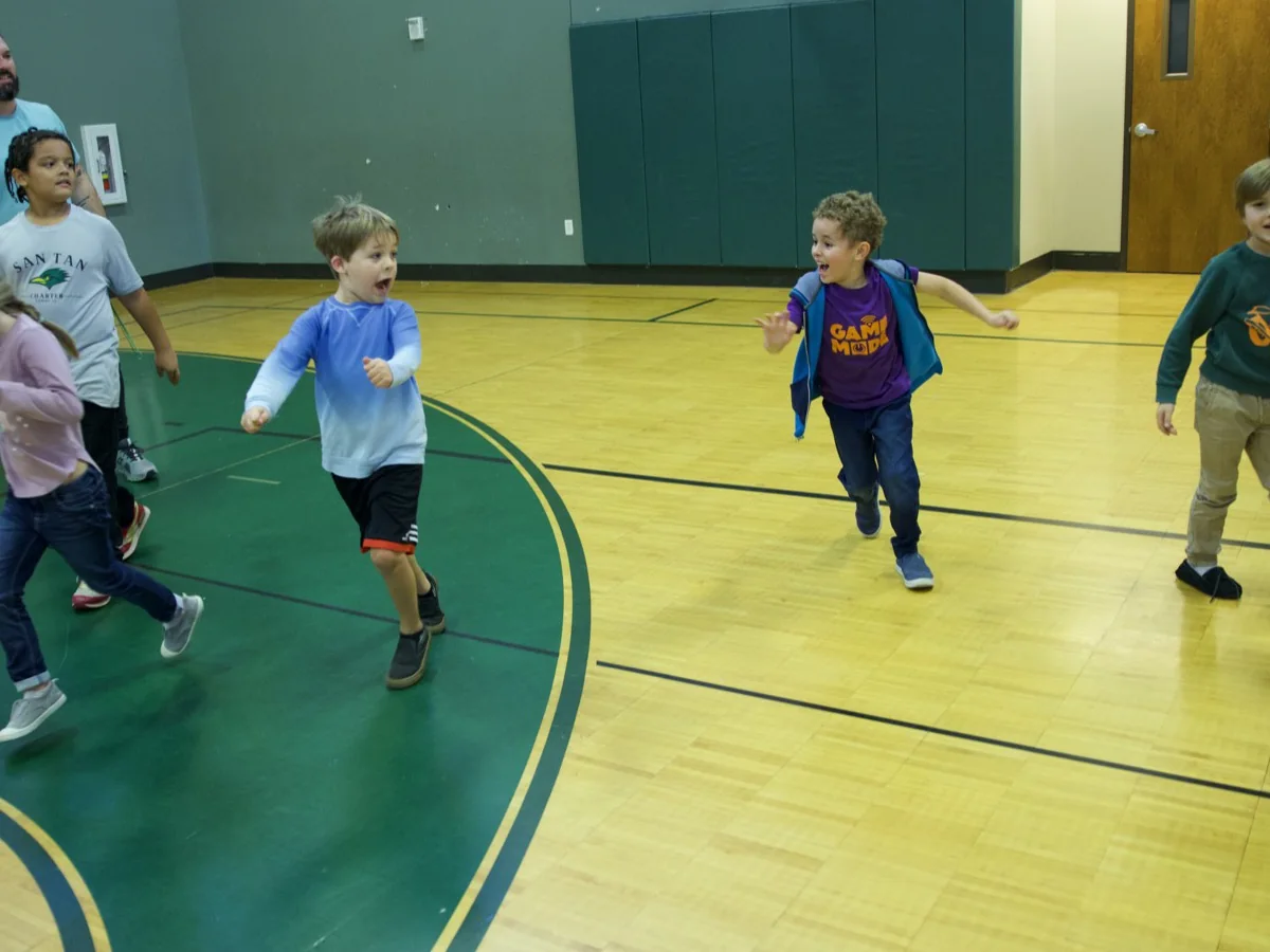 San Tan preschool children enjoying active movement during the school day